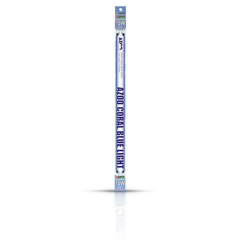 Coral blue light 15 W (luz actínica, pico de absorción a los 435 nm, ideal para invertebrados)