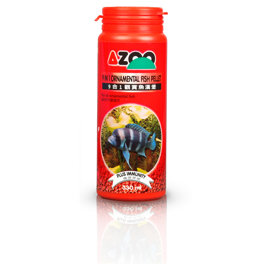 9 in 1 ornamental fish pellet (pélet básico agua dulce) 900 ml / 430 g
