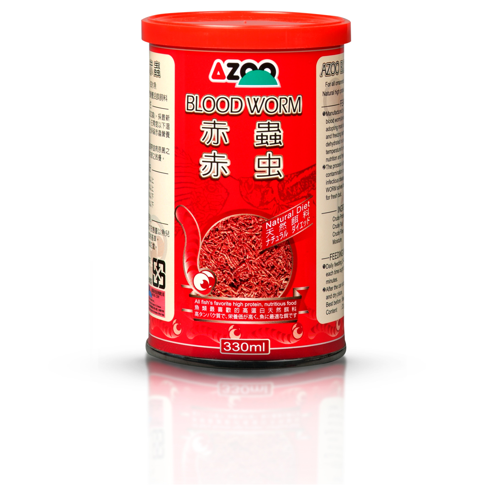 AZOO Blood worms (larvas de mosquito liofilizadas) 220 ml / 20 g