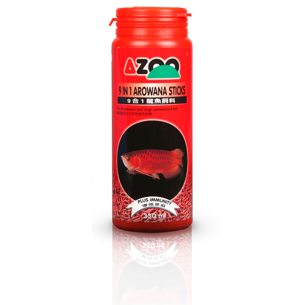 9 in 1 Arowana sticks (churros para peces carnívoros, alto en proteínas) 900 ml / 300 g