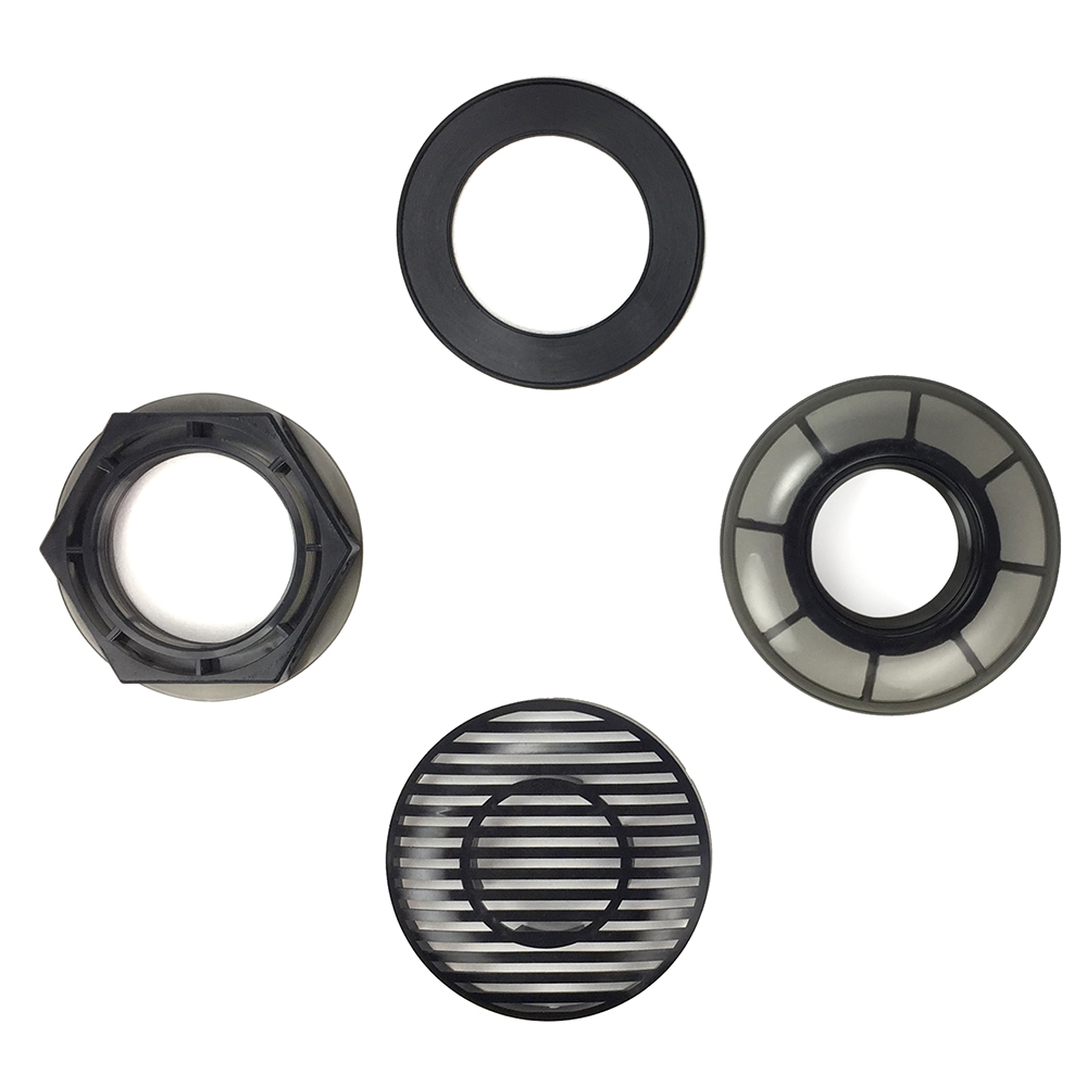 Bulk head traslúcido, doble "O" ring, rosca interna 3/4"