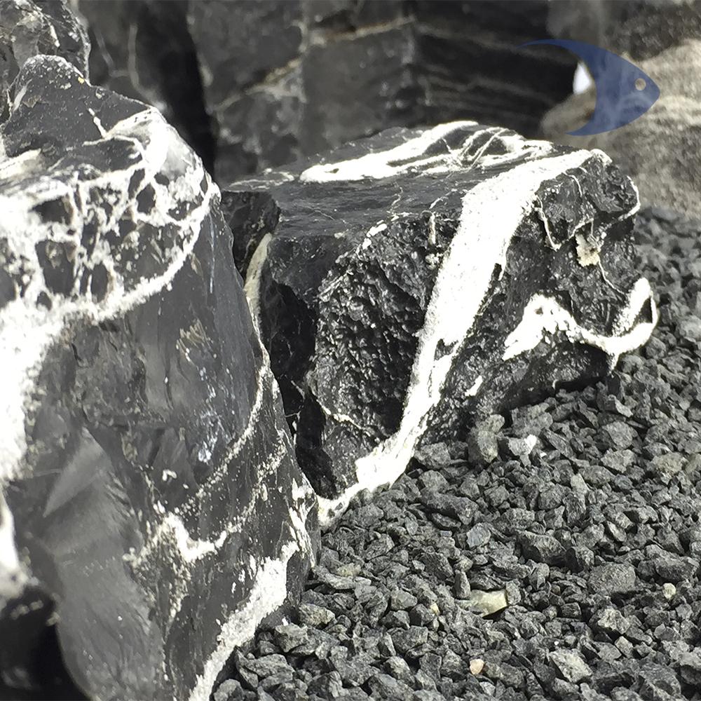Roca cebra - B & W Multilayer Aquarium Rock, kit 100L