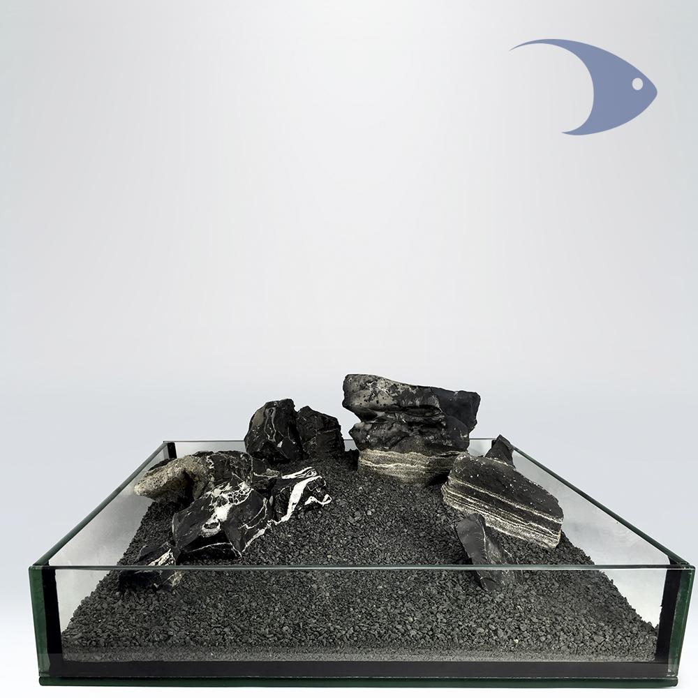 Roca cebra - B & W Multilayer Aquarium Rock, kit 60L