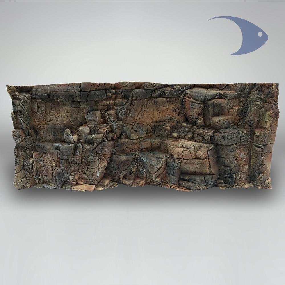 Fondo rocoso Tanganyika-120cm x 60cm, Café