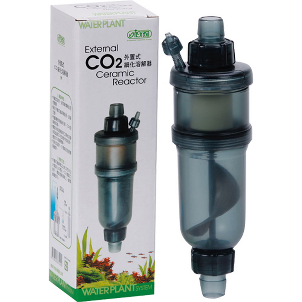 Reactor de plástico c/cerámica reemplazable externo p/CO2, alto volumen