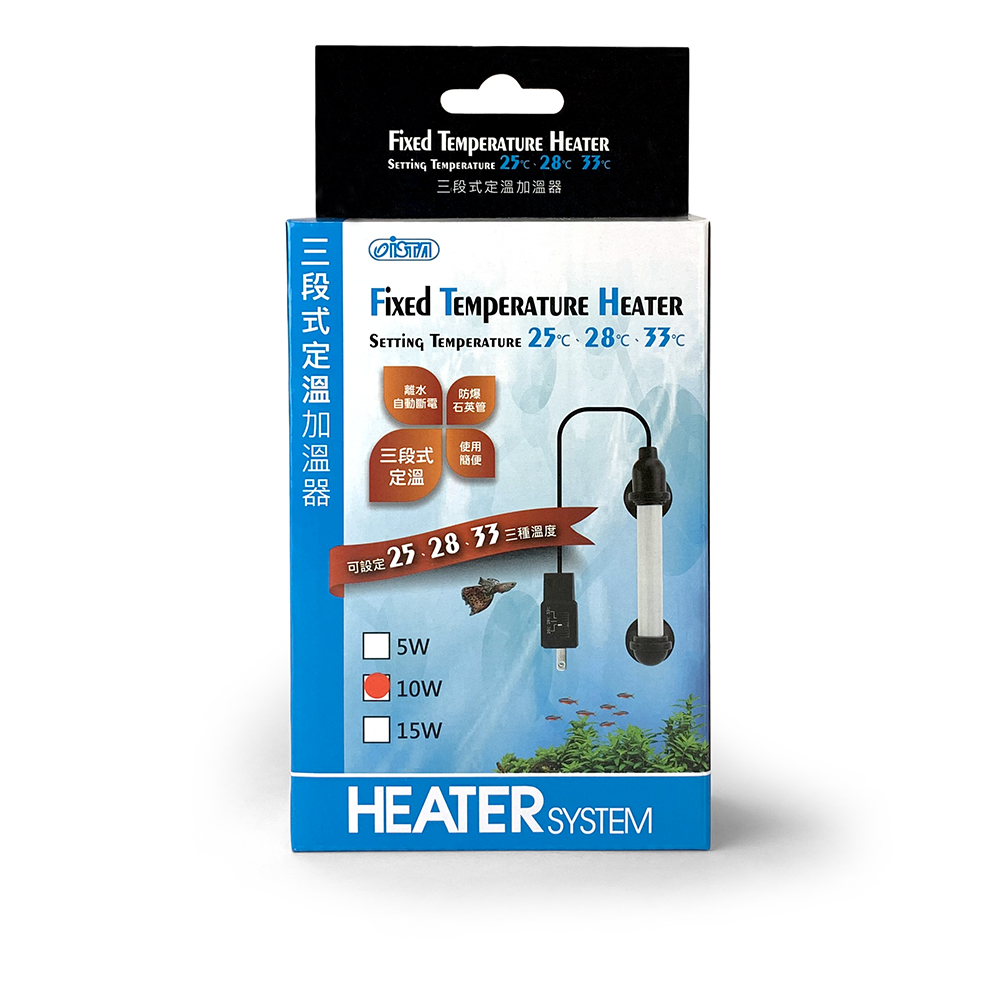 Mini calentador 5W programable a 25°C, 28°C o 33°C