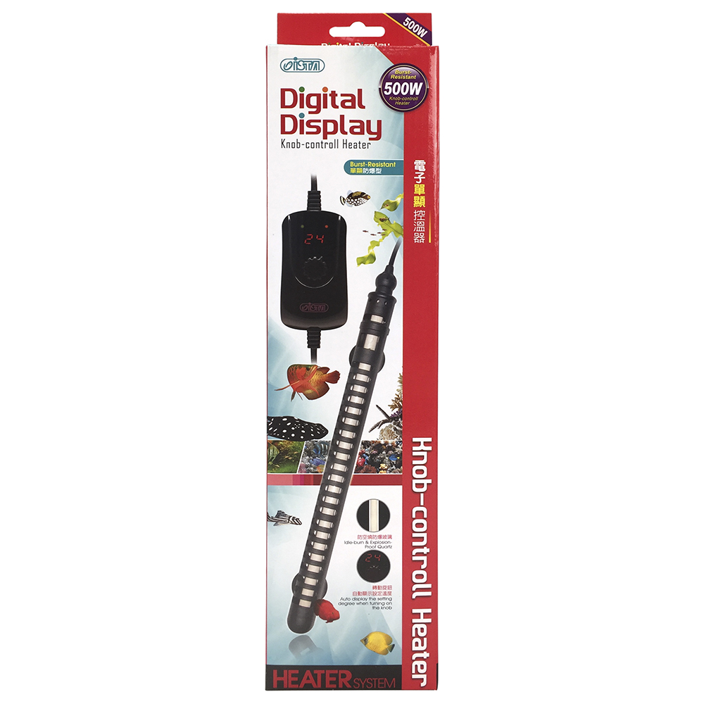 Calentador de inmersión con termostato digital exterior, 300W