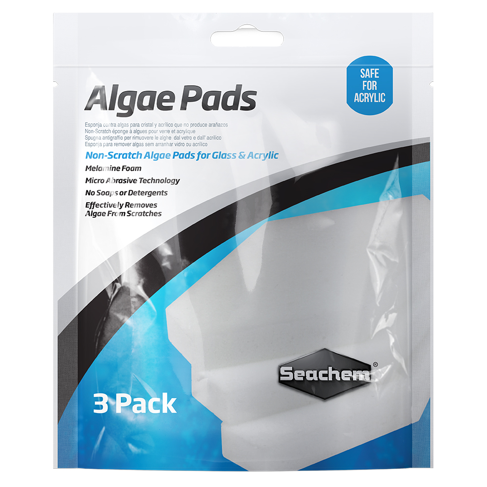 Algae Pad 25 mm (3 piezas), cero rayas en acuarios de acrílico y cristal