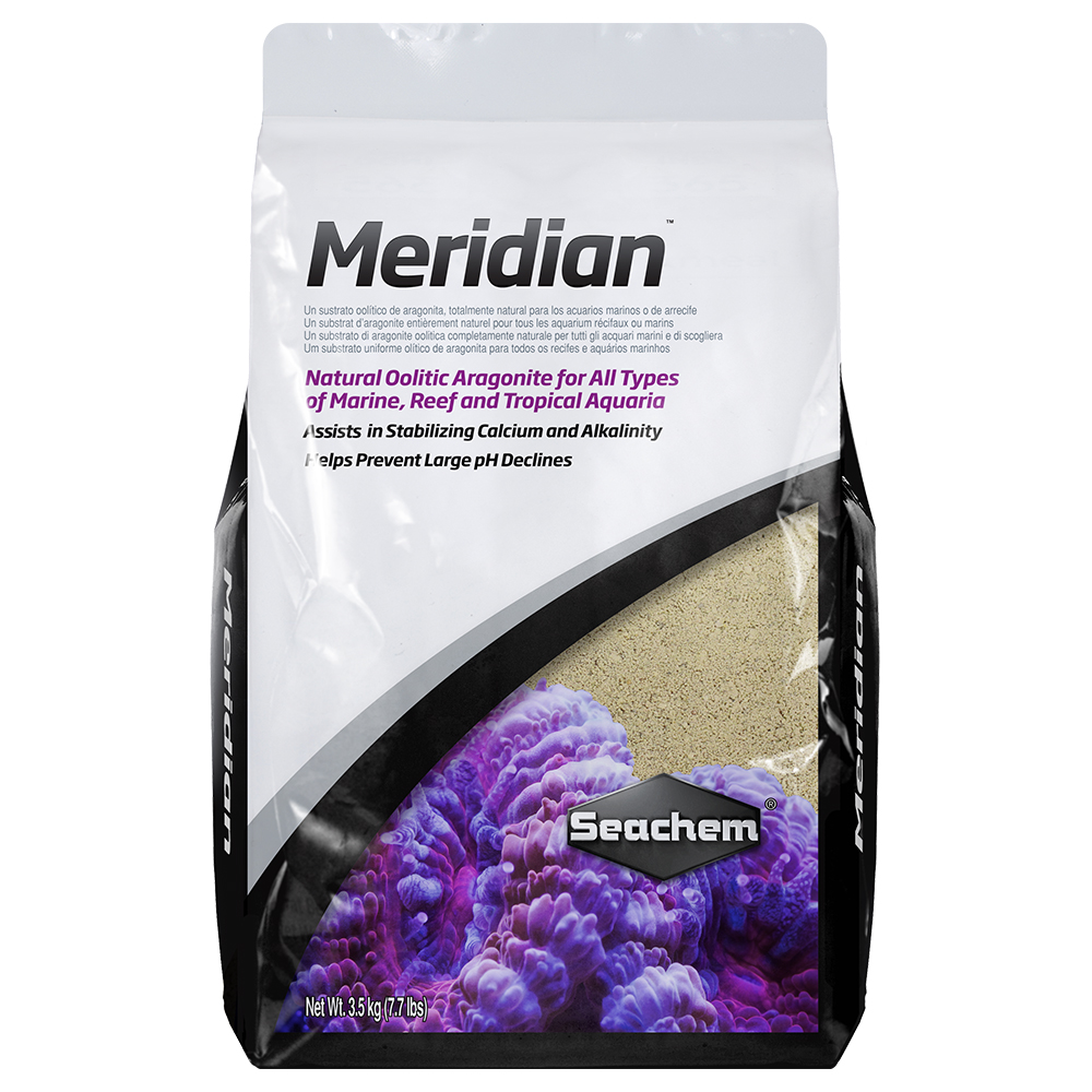 Meridian, aragonita natural 3.5 kg / 7.7 lbs, con bolsa abre fácil y malla para enjuagar in situ
