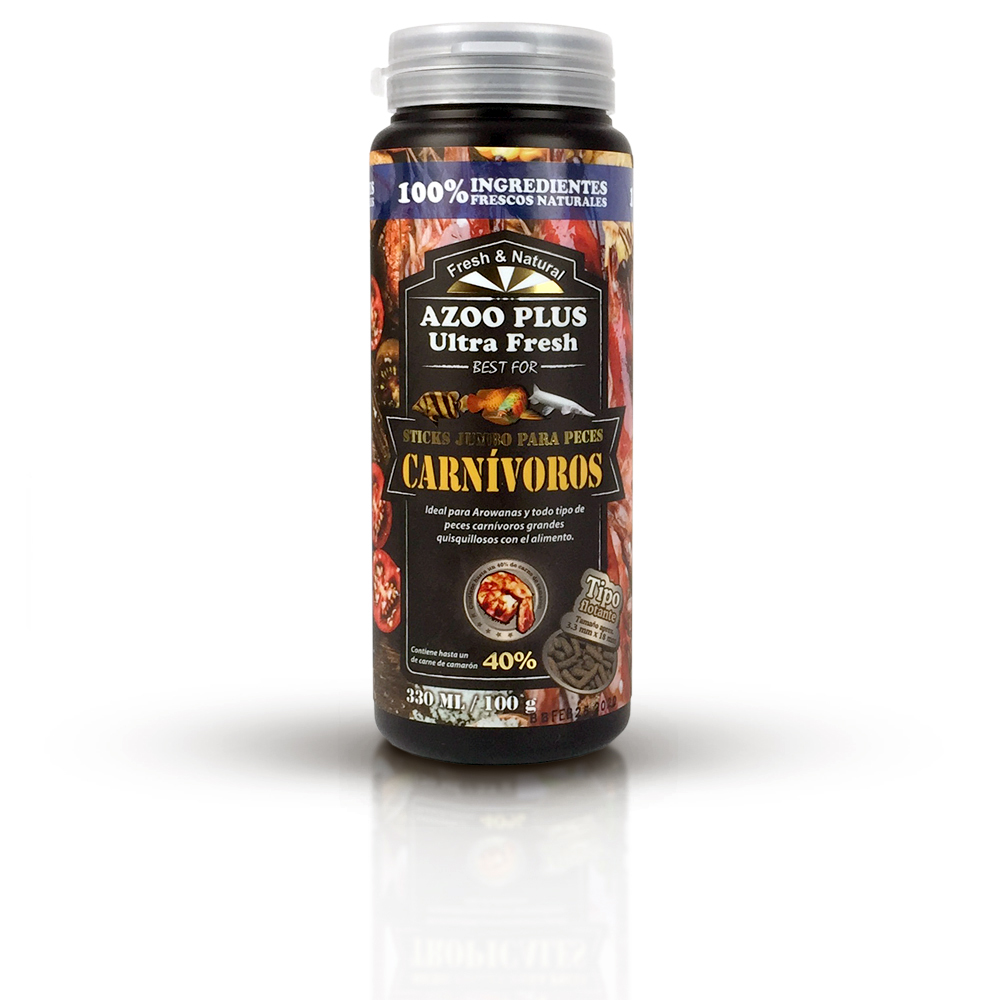 Sticks jumbo para peces carnívoros 330 ml / 100 g