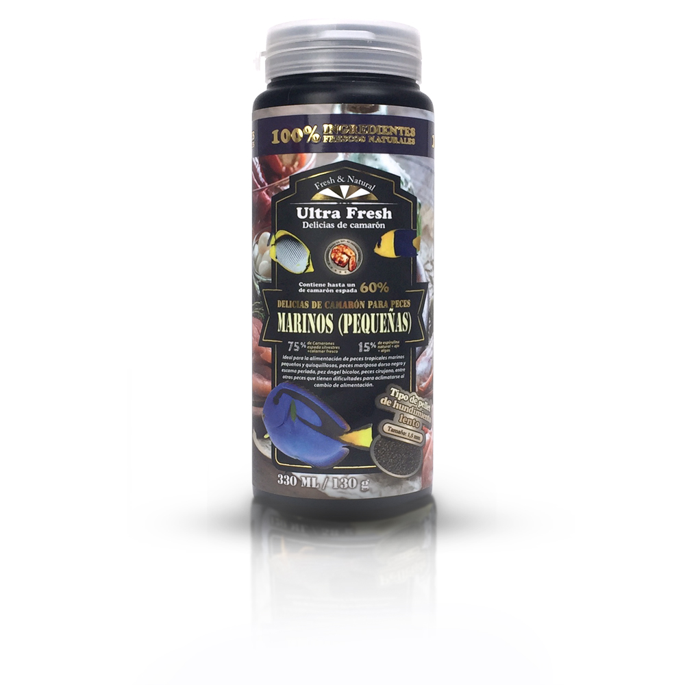 Delicias de camarón para peces marinos pequeños 53 g