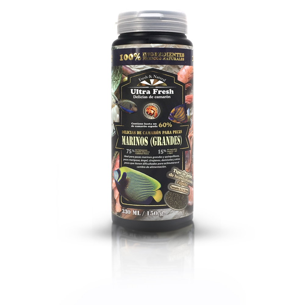 Delicias de camarón para peces marinos grandes 60 g